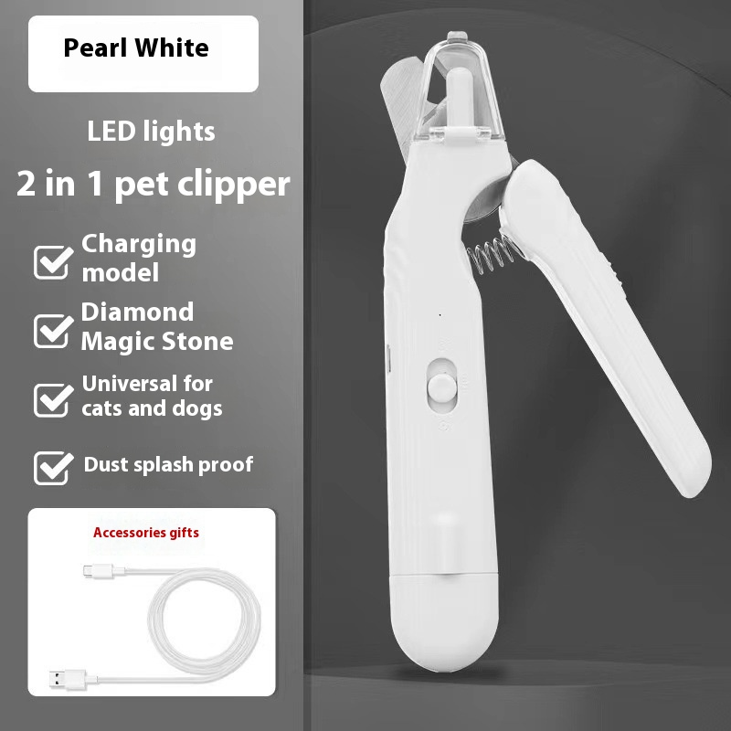 BasilStar 2-in-1 LED Pet Nail Clippers