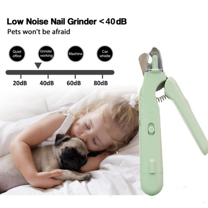 BasilStar 2-in-1 LED Pet Nail Clippers
