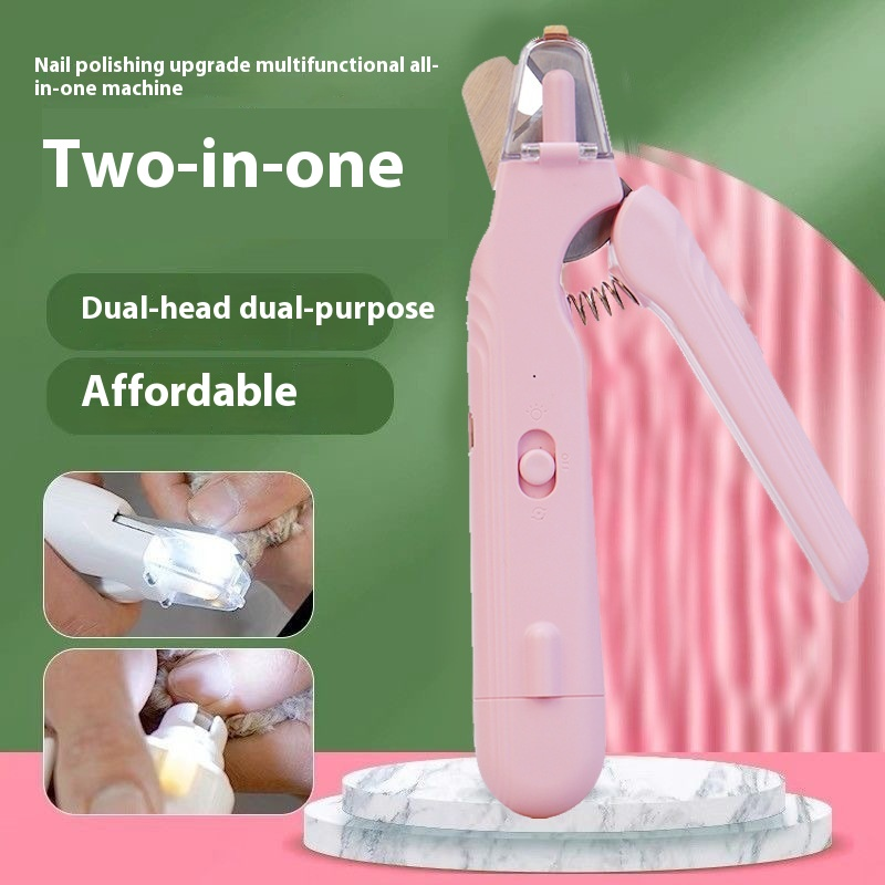 BasilStar 2-in-1 LED Pet Nail Clippers